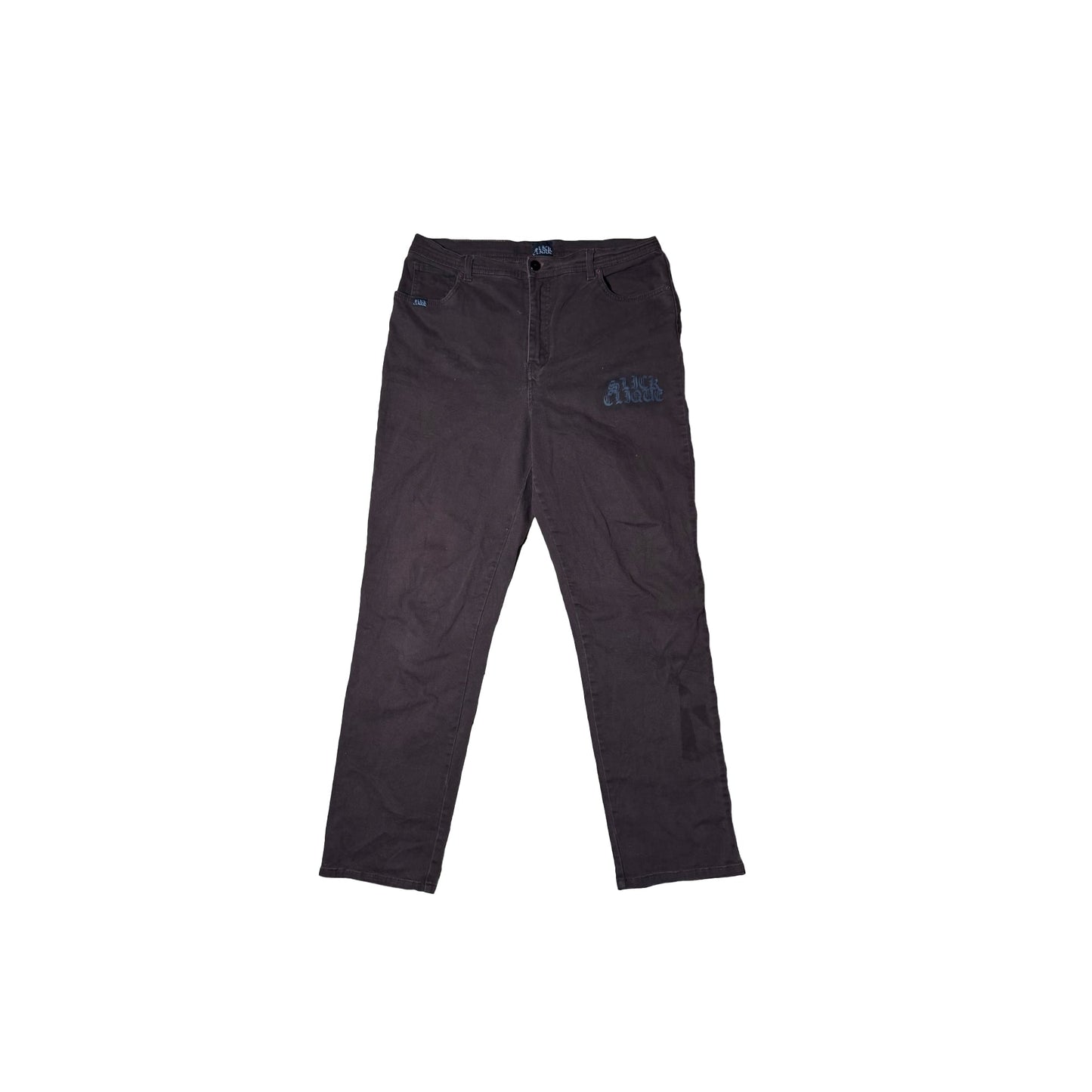 SLICK CLIQUE BROWN STRAIGHT CUT PANTS