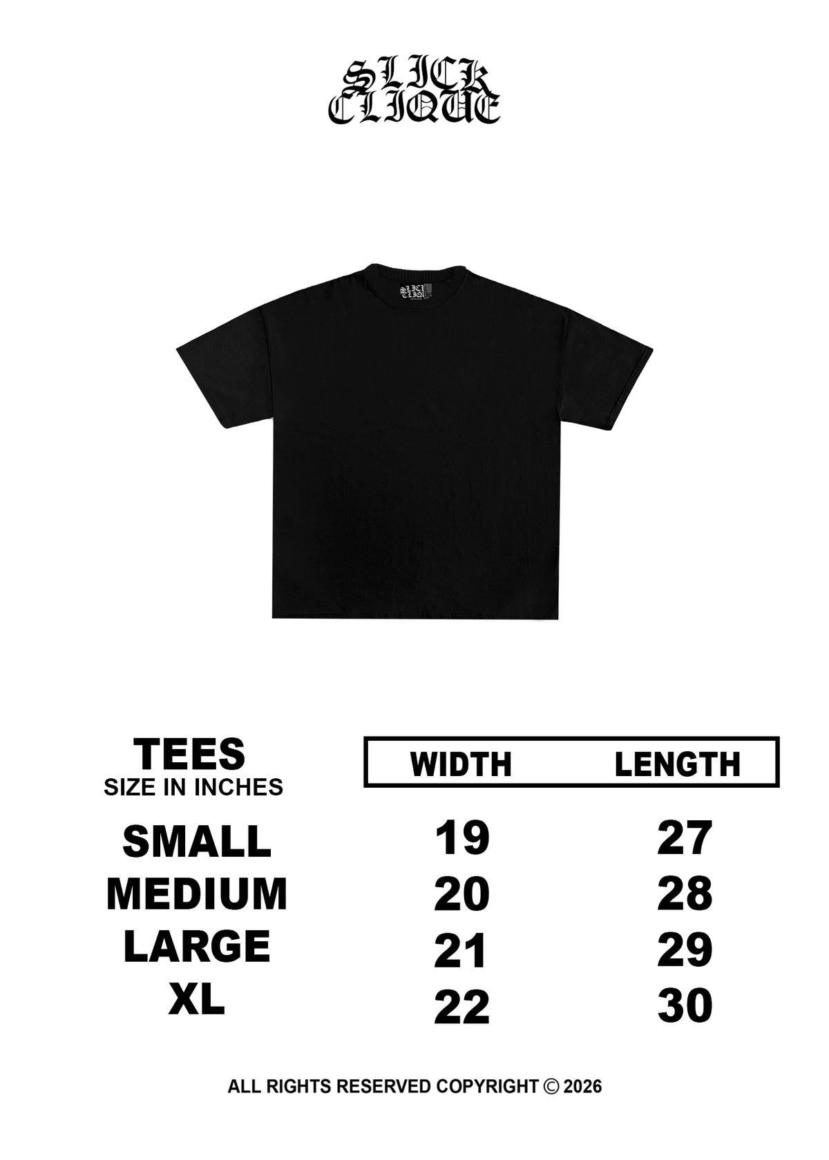 SLICK CLIQUE MORE PRESHA BLACK TEE