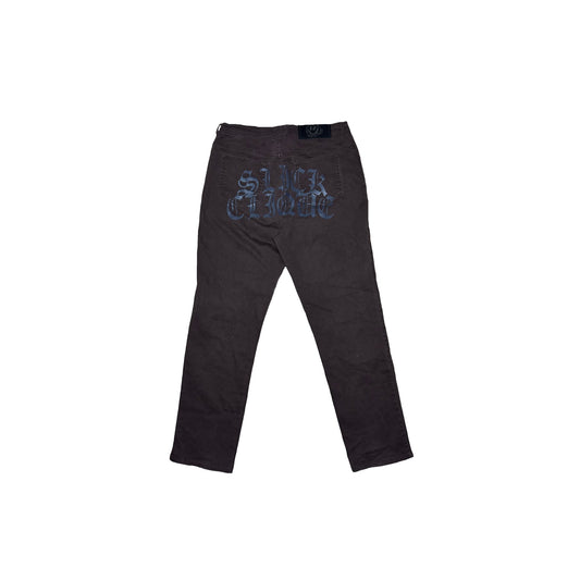 SLICK CLIQUE BROWN STRAIGHT CUT PANTS