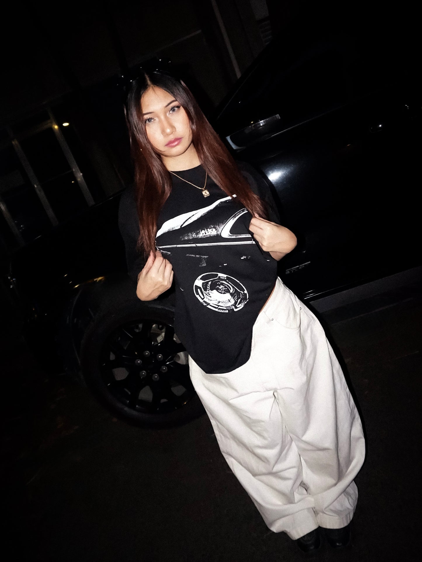 SLICK CLIQUE BENZ BLACK TEE