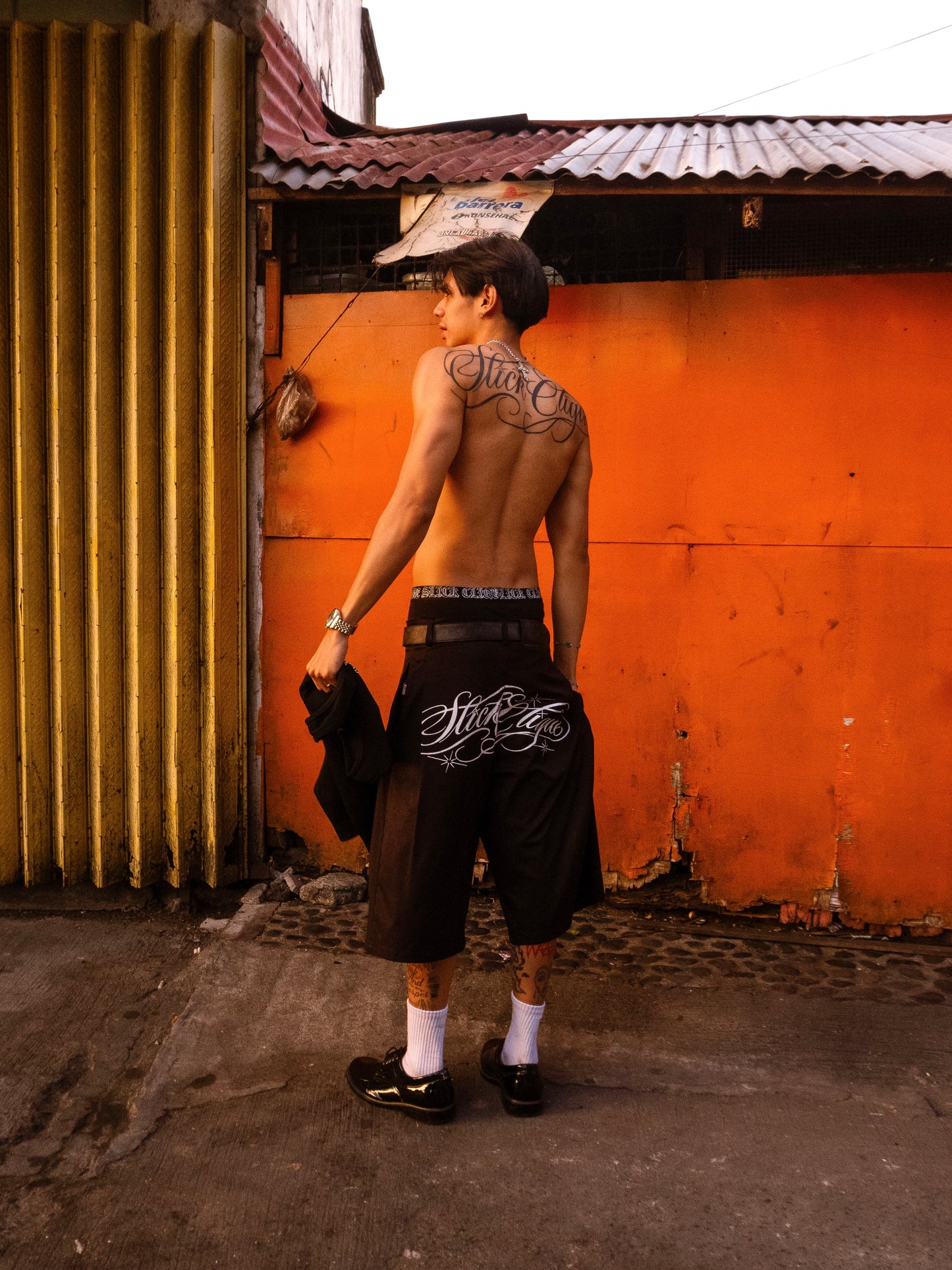 SLICK CLIQUE MEN BLACK BOXER