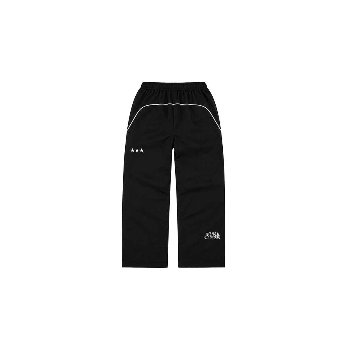 SLICK CLIQUE TRACK PANTS BLACK