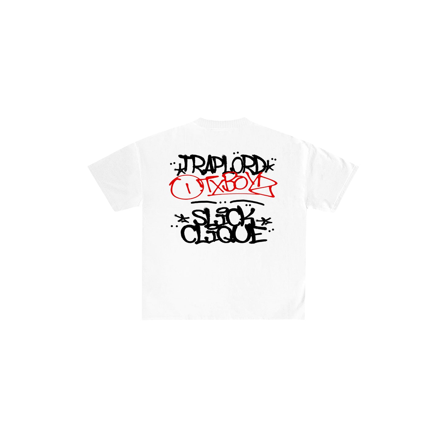 SLICK CLIQUE X TRAPLORD GRAFFITI WHITE TEE