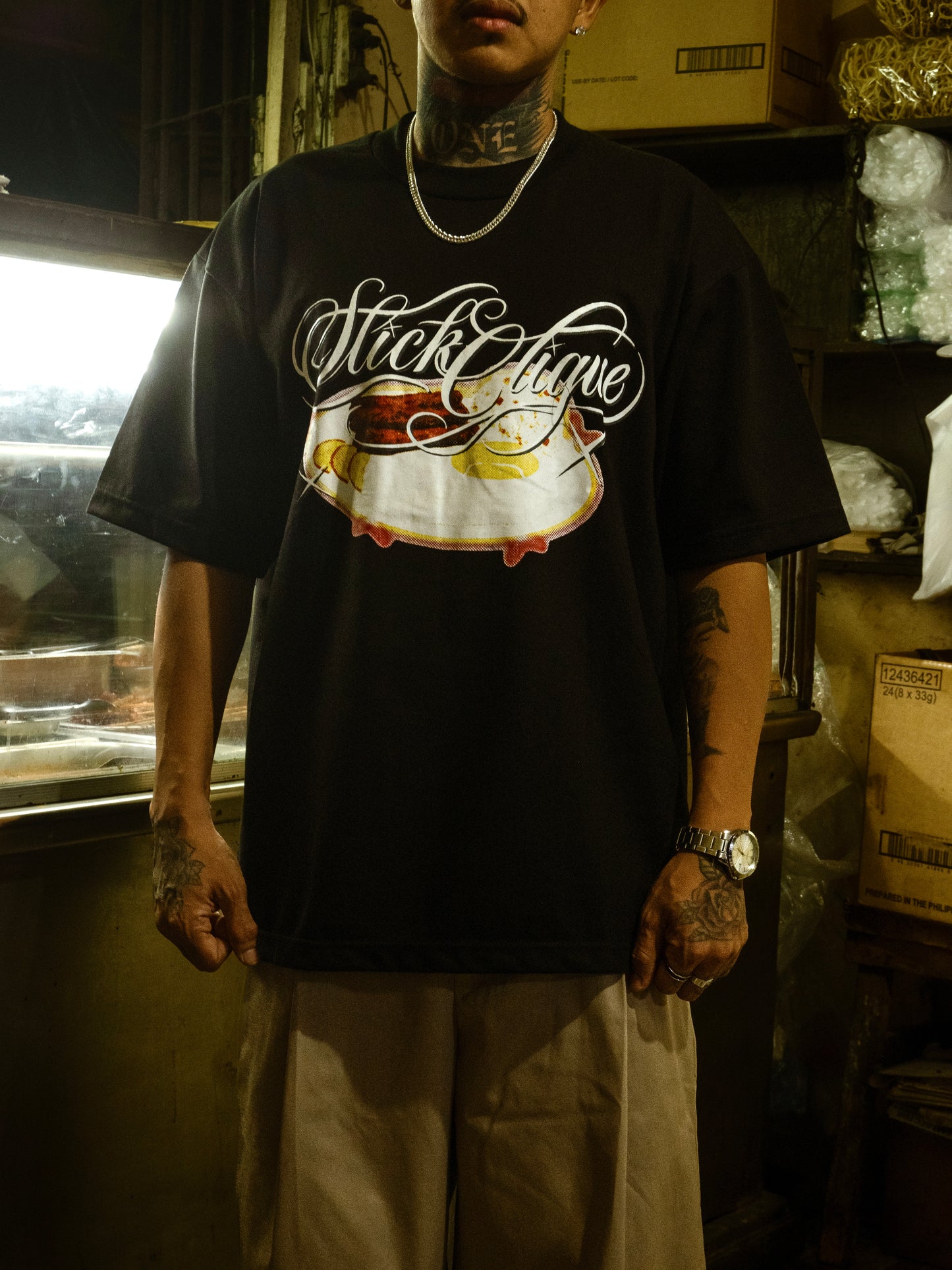 SLICK CLIQUE FILIPINO AGAHAN BLACK TEE