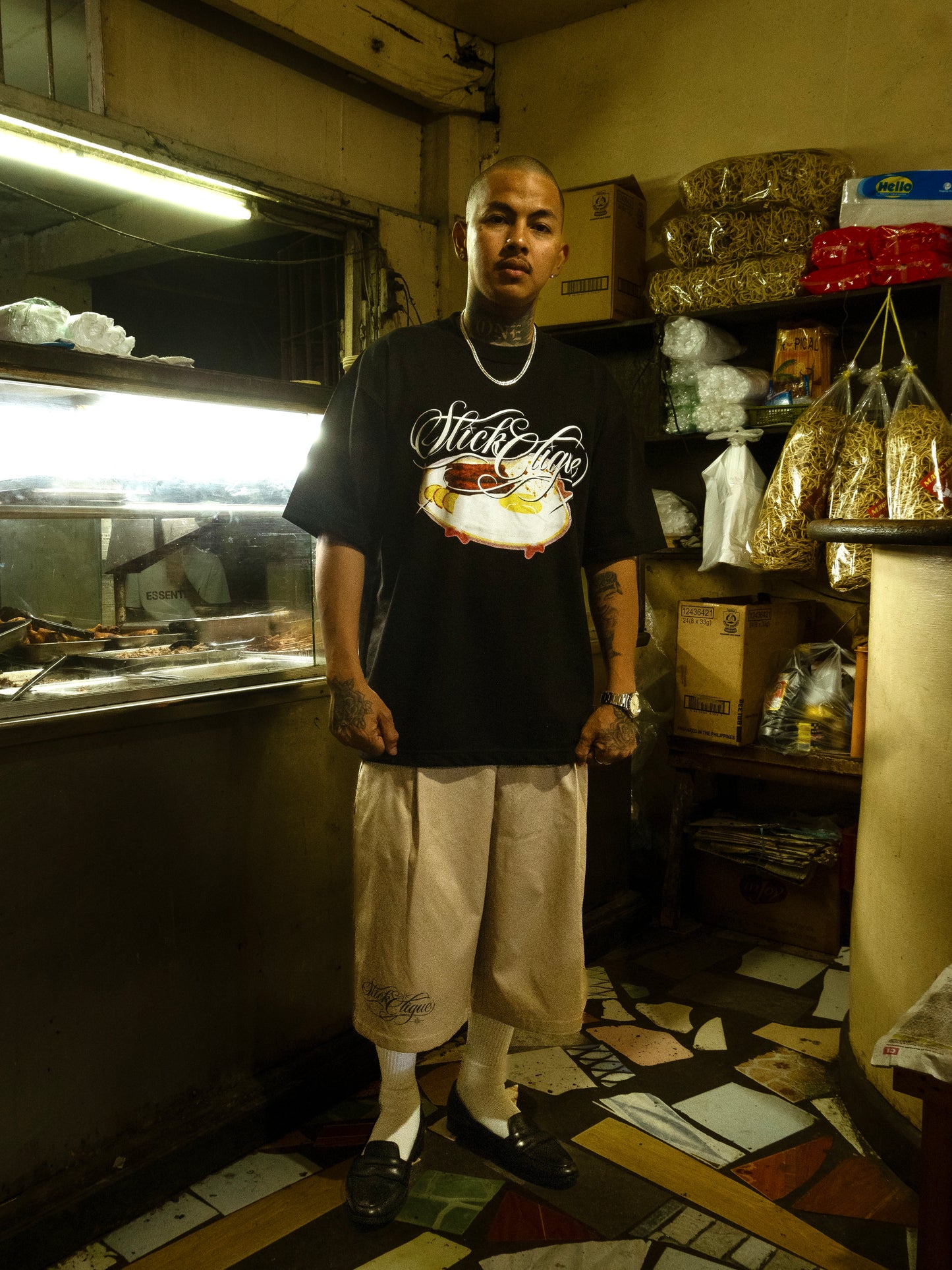 SLICK CLIQUE FILIPINO AGAHAN BLACK TEE