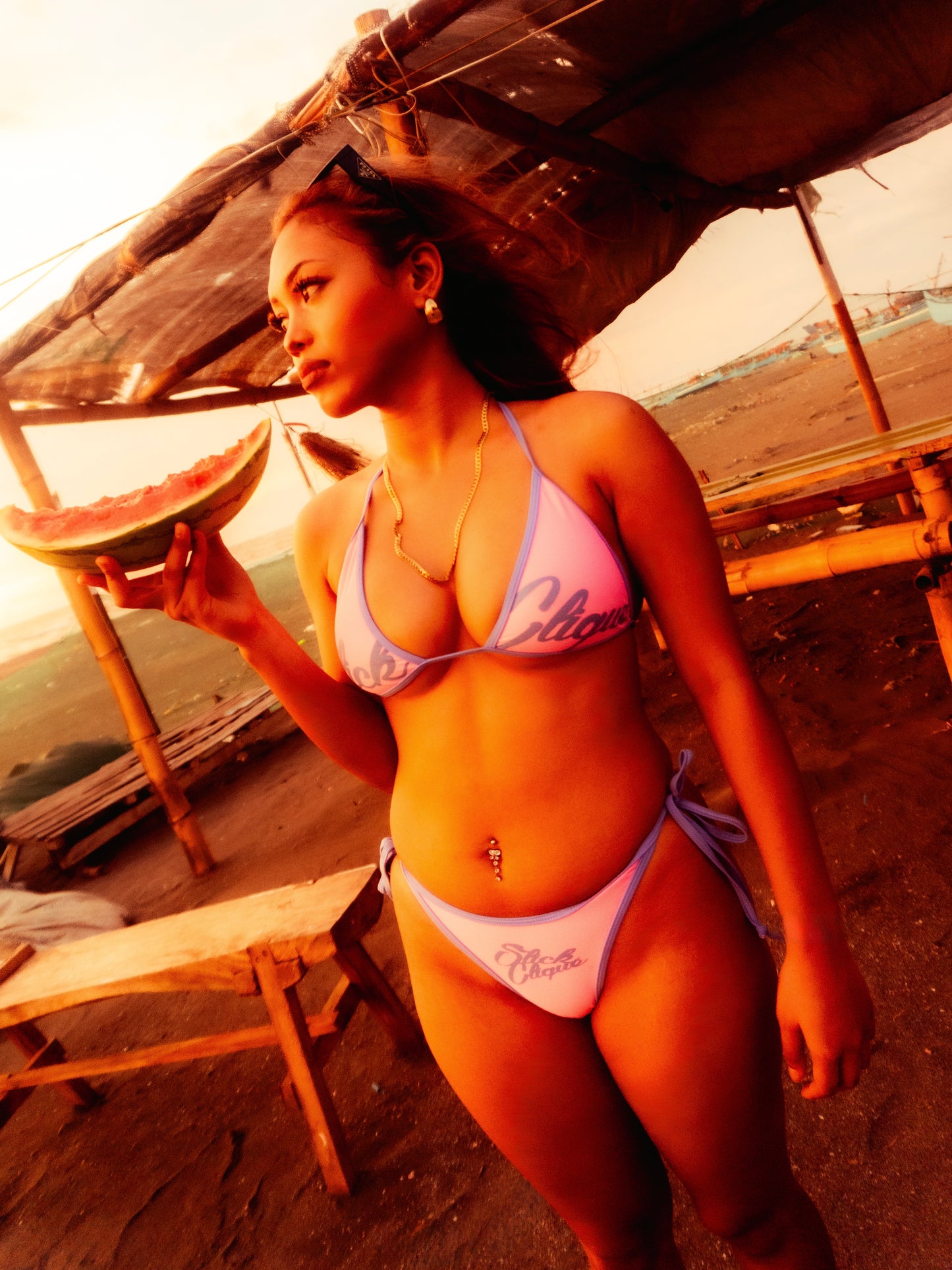 SLICK CLIQUE VIOLET BIKINI SET
