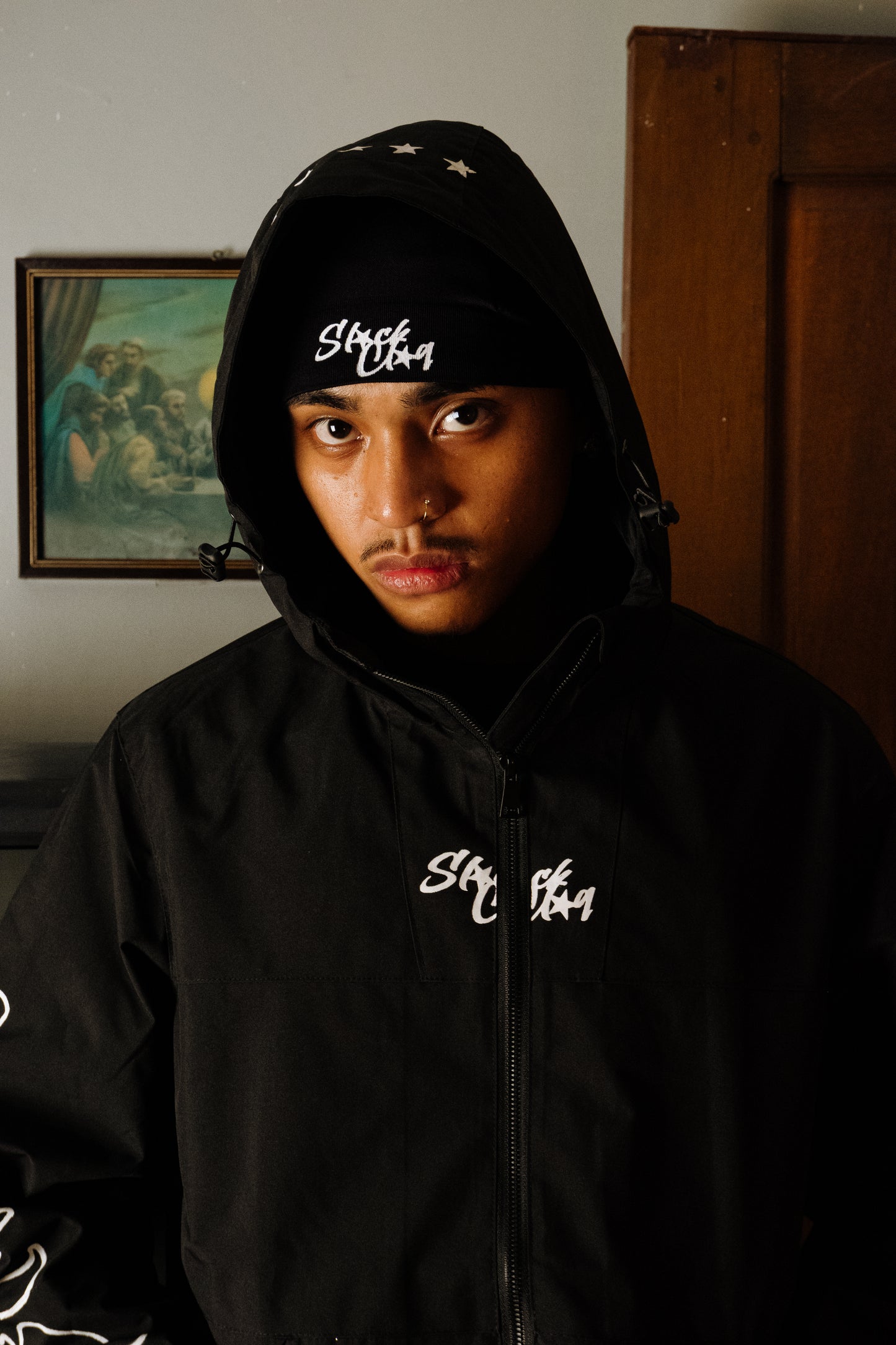 OG SKULL CAP BLACK (SLICK CLIQUE)