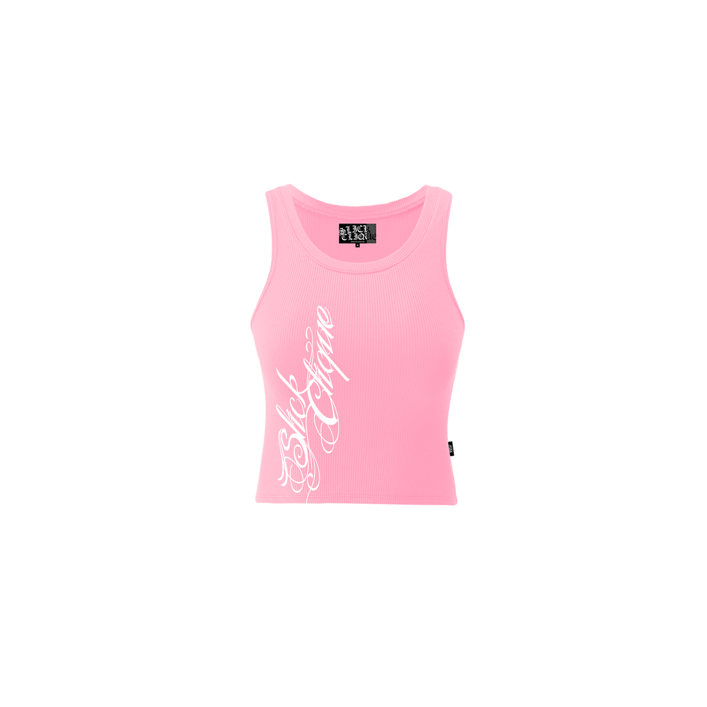 SLICK CLIQUE WOMENS BABY PINK TANK TOP