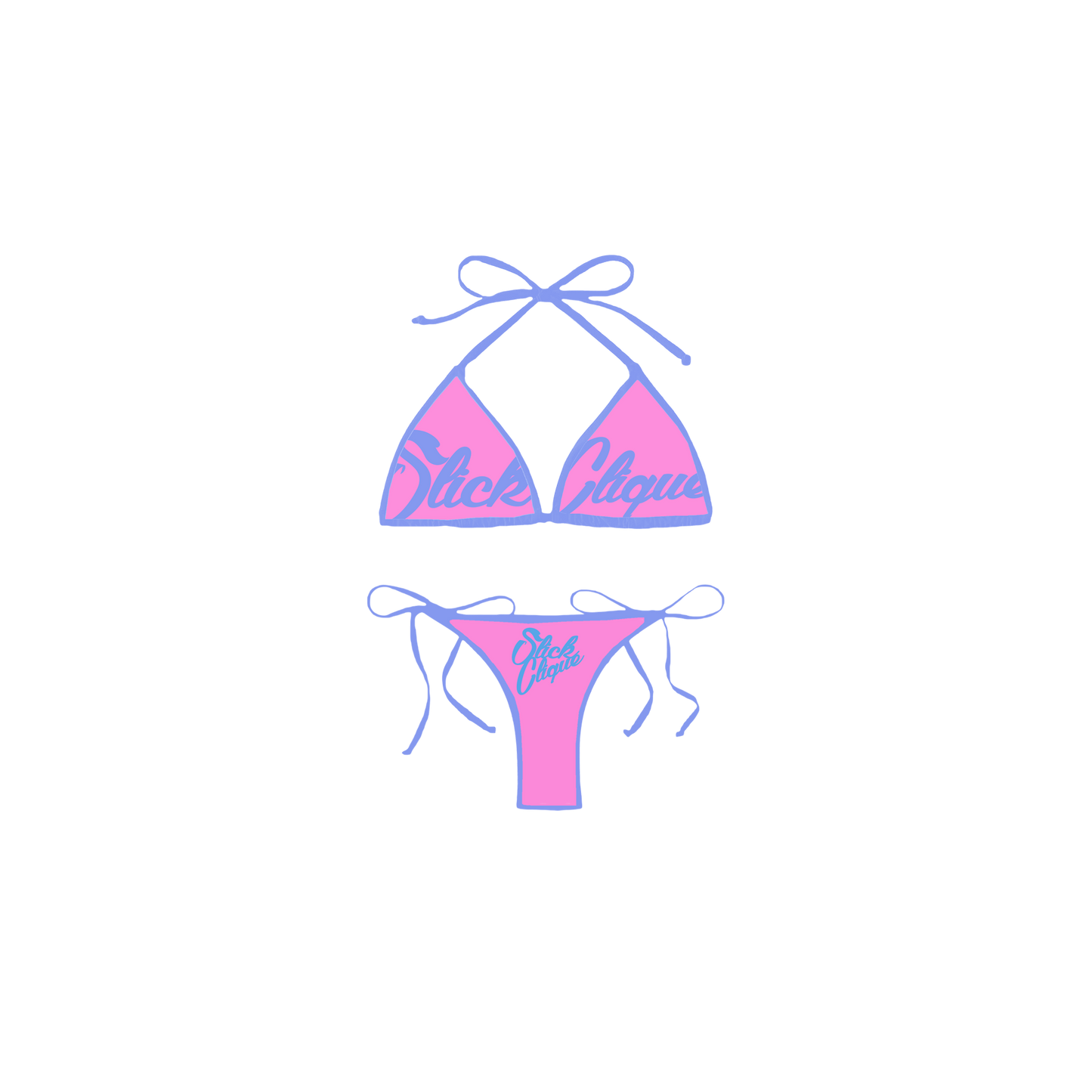 SLICK CLIQUE VIOLET BIKINI SET