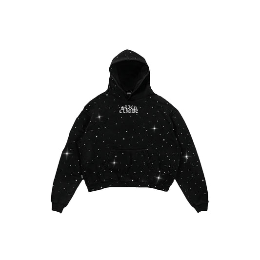 SLICK CLIQUE RHINESTONE HOODIE ALL OVER