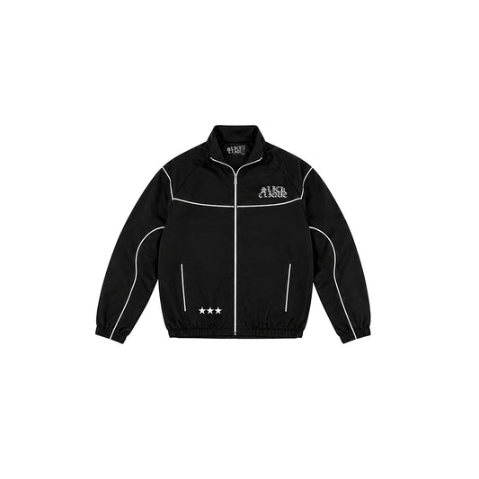 SLICK CLIQUE TRACK JACKET BLACK