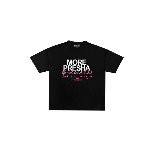 SLICK CLIQUE MORE PRESHA BLACK TEE