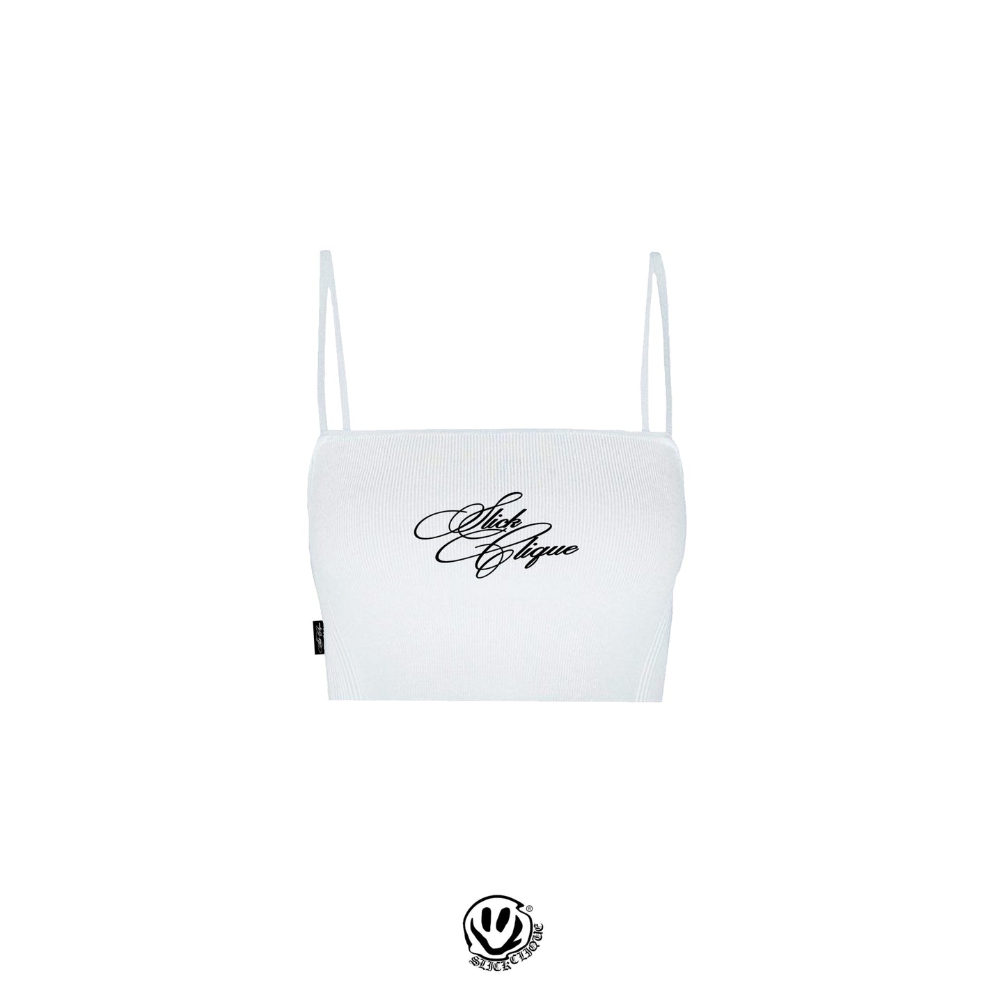 STRAPPY WOMENS TOP WHITE (SLICK CLIQUE)