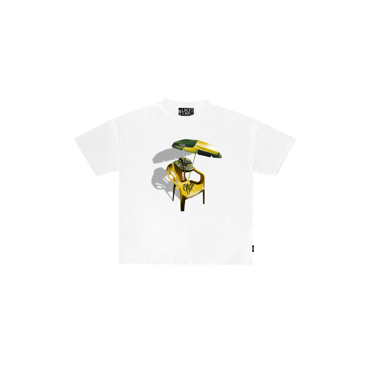 SLICK CLIQUE LEISURE SHADE WHITE TEE