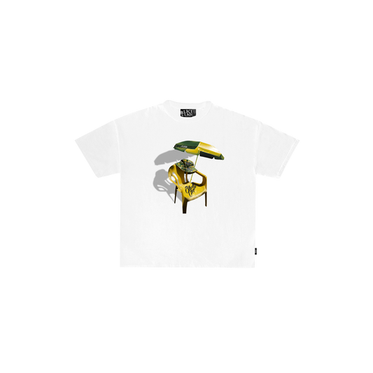 SLICK CLIQUE LEISURE SHADE WHITE TEE